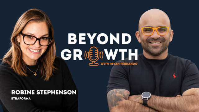 Beyond Growth episode art: Robine Stephenson and Reyan Fernando